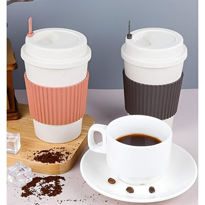 Vasos Para Café Vaso Fibra De Bambu Con Agitador Vasos Te