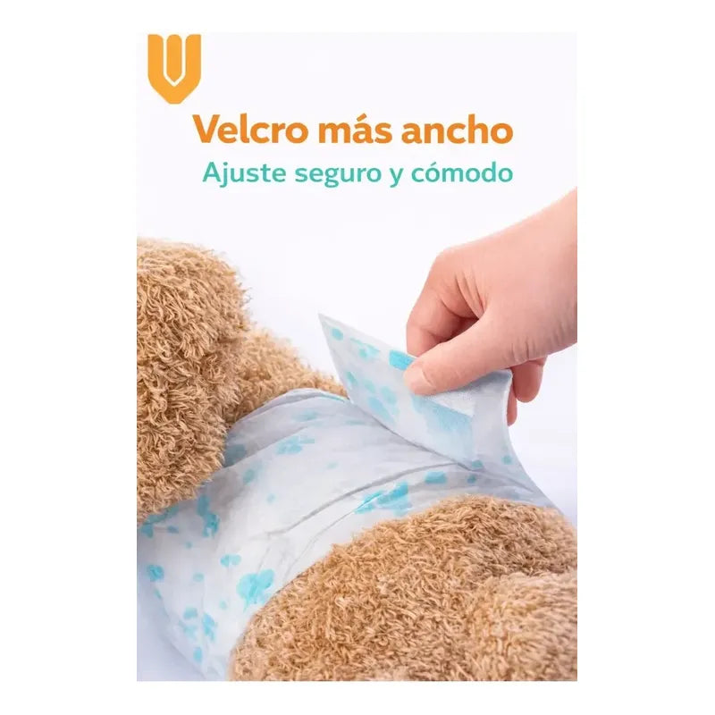 24 Pañales Perros Macho Gatos Desechables Incontinencia M Blanco 24 Unidades 24 Unidades M