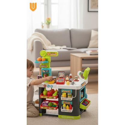 Set Supermercado Juguete Infantil Caja Registradora 81 Pieza