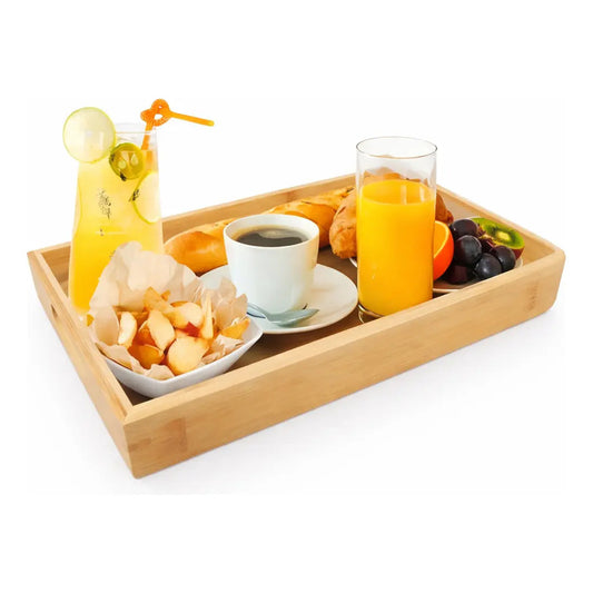 Vitrineon Cl Bandeja Desayuno Bambu Ecologico 40x28cm Bambú