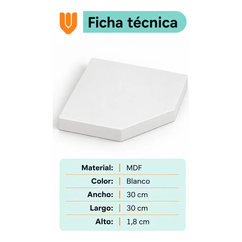 Repisa Esquinera Flotante Mdf Blanco 30x30 Cm Vitrineon Cl Blanco Repisa Esquinera Flotante Estante Mdf Marrón Decoración Rincón Pared Hogar Plantas Adornos Fotografías Living 30x30
