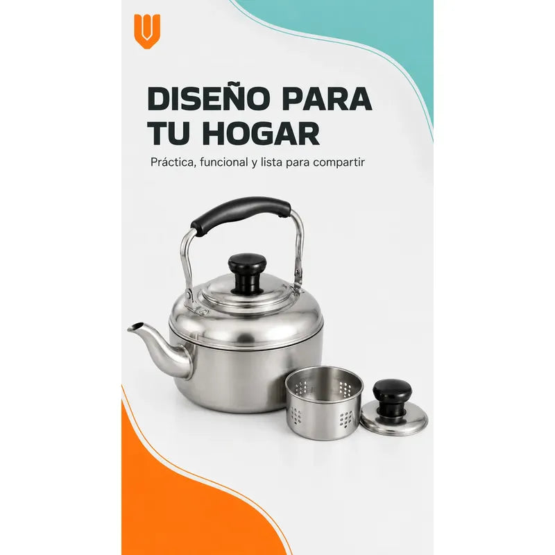 Cafetera Cuello Cisne Sopas Infusiones Montaña Full Cocina P Tetera Cuello Cisne Acero Inoxidable 2 Litros Plateada Mango Plástico Apta Fuego Directo Cocina Cafés Tés Dcbz18 Premium