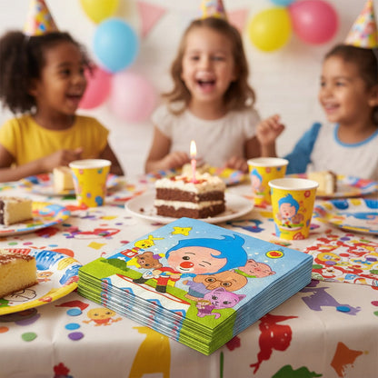 X60 Servilletas Plim Plim Decoracion Cumpleaños Plim Plim