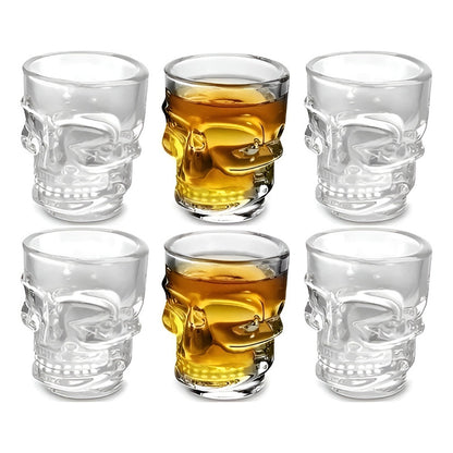 Set 12 Vaso Shot Calavera Tequilero Vasos Shoperos De Vidrio