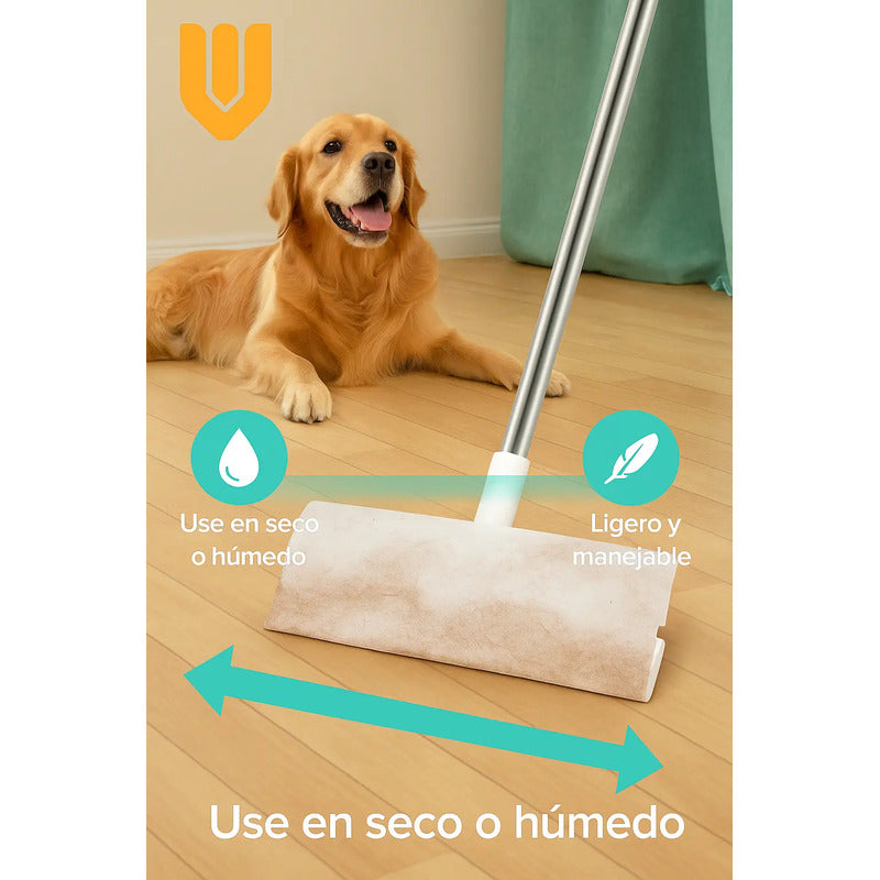 Paños Humedos Algodón Trapero Piso Limpiador Coleto Antibact
