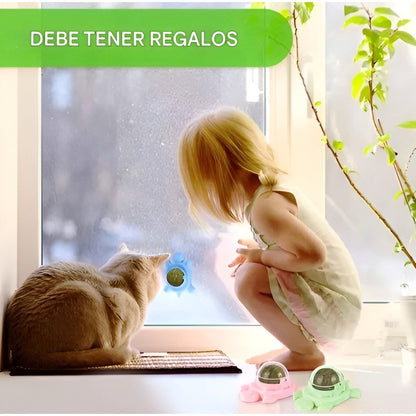 Bola Hierba Gatera Catnip Snack Para Gatos Bola Adhesiva Cat
