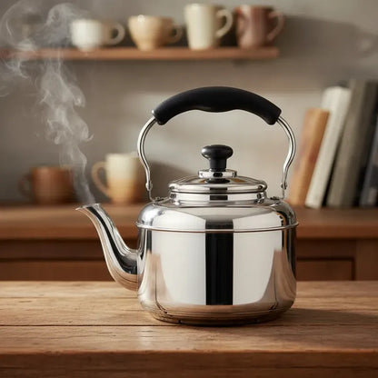 Cafetera Cuello Cisne Sopas Infusiones Montaña Full Cocina P Plateado