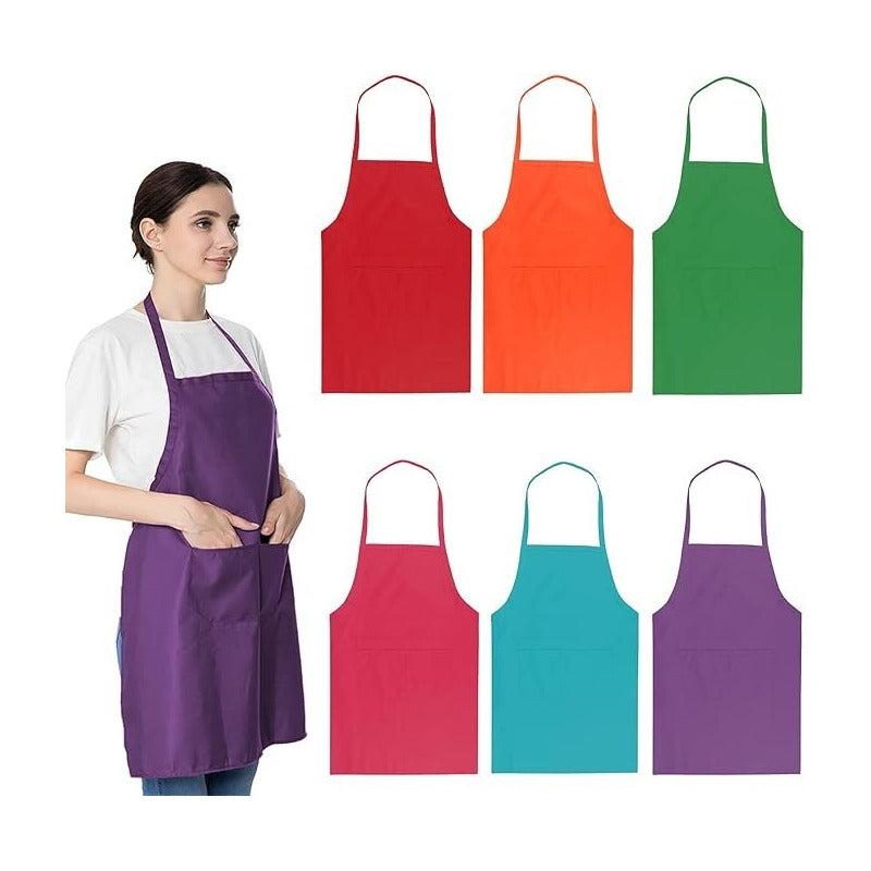 2 Delantal De Cocina Delantal Pechera Impermeable Delantal
