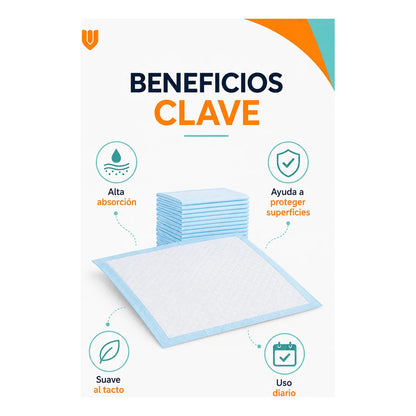 60 Sabanilla Adulto Protector Cama Pañales Protector 60x90 Sabanilla 60x90 Azul - 60x90 Cm