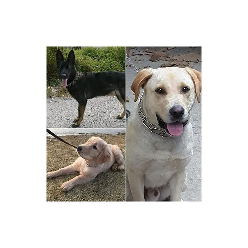 2 Collar De Adiestramiento Collar Adiestramiento Perro 60 Cm Plateado 60 Cm