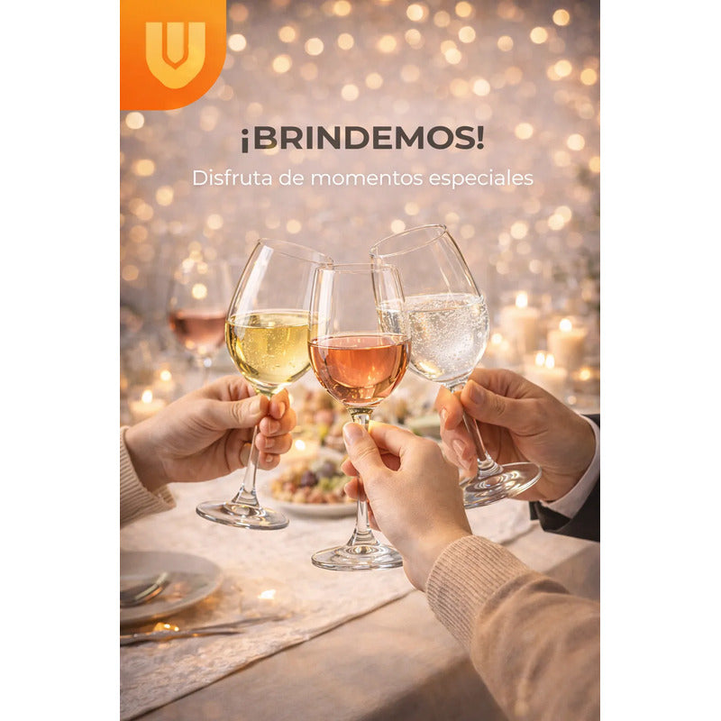 X2 Copas Vino Cristal 175ml Pack 2 Transparente Ideal Vino Tinto Cabernet Merlot Cena Especial Regalo Boda Aniversario Gastronomia Restaurante Hogar Mesa Elegante