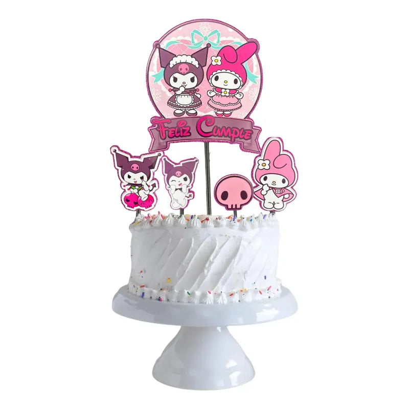Topper Cumpleaños Torta Cotillon Cup Cake Fiestas Decoracion