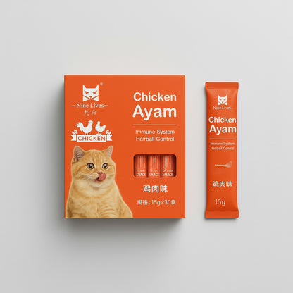 X30 Snack Para Gato Alimento Humedo Gato Comida Para Gatito