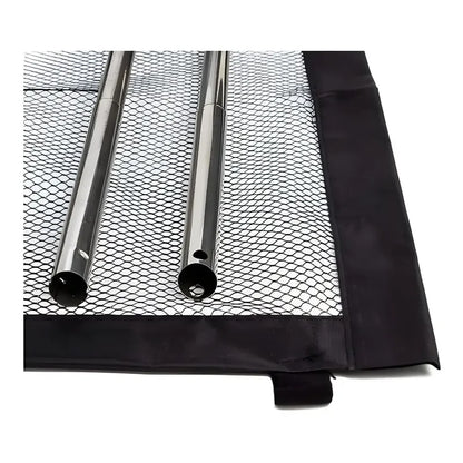 Puerta De Seguridad Plegable Magica Malla Para Mascotas Negro