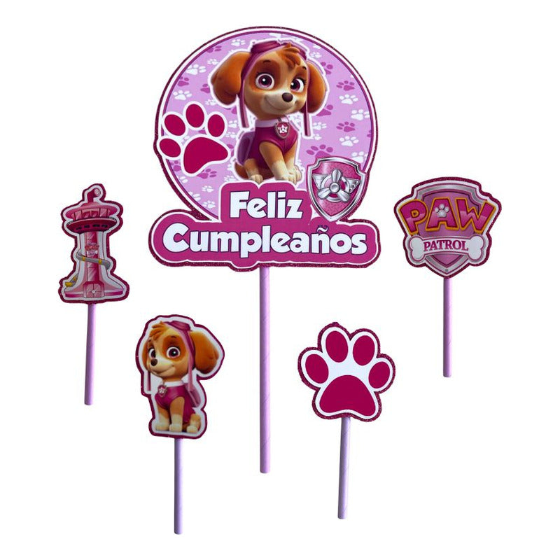 Topper Cumpleaños Torta Cotillon Cup Cake Fiestas Decoracion