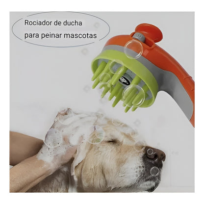 Pack Shampoo Acondicionador  Cepillo Ducha Para Mascotas