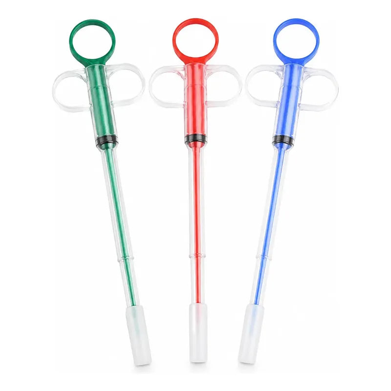 X2 Jeringa Aplicador Medicamento Jeringa Dosificador Mascota Multicolor