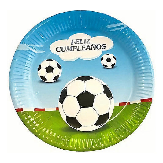 X10 Platos Cumpleaños Platos Desechable Decoracion Futbol