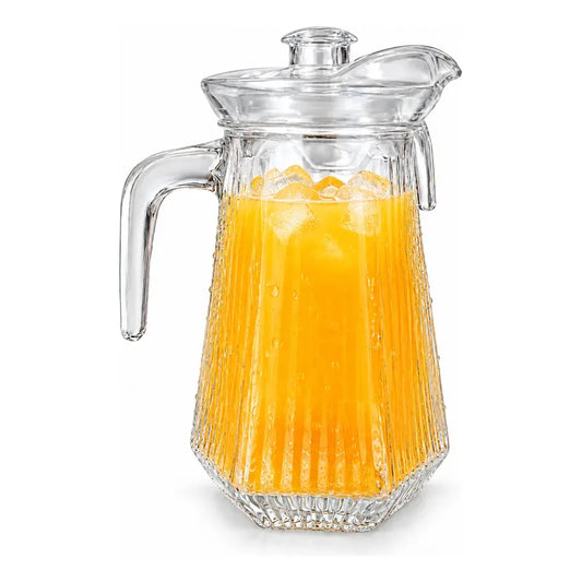 Pack X2 Jarras De Vidrio Jarra Jugo Jarras Agua Jarra Jugos Transparente