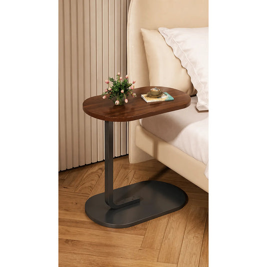 Mesa Auxiliar Lateral Centro Sala Estar Living Decoracion Marrón Madera Natural Tono Cálido Elegante Combinable Decoración Hogar Estilo Nórdico Moderno Living Acogedor Tendencia