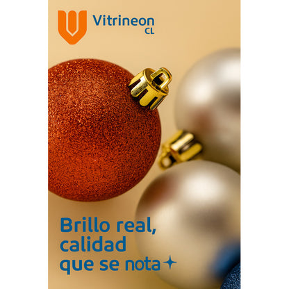 Esferas Navidad 5 Cm Brillante Mate 20 Unid Vitrineon Cl