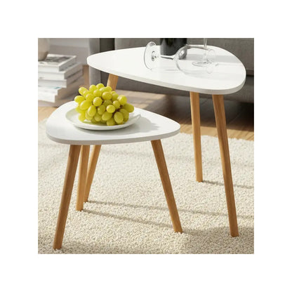 Mesas Centro Nordicas Diseño Escandinavo Blanco Madera Mdf S Blanco
