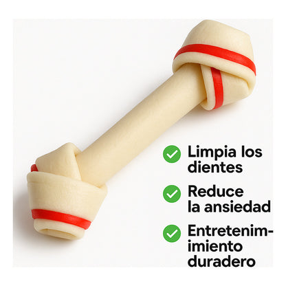 X4 Hueso Perro Cartílago Dental Carne Higienico Blanco 1104