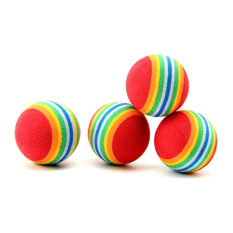 4 Pelotas Para Gatos Juguetes Para Gatos Juegos Para Gatos Multicolor