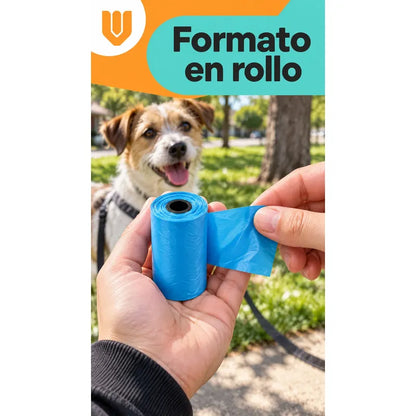 Pack 50 Bolsas Heces Bolsas Perro Bolsas Compostables Perro Multicolor