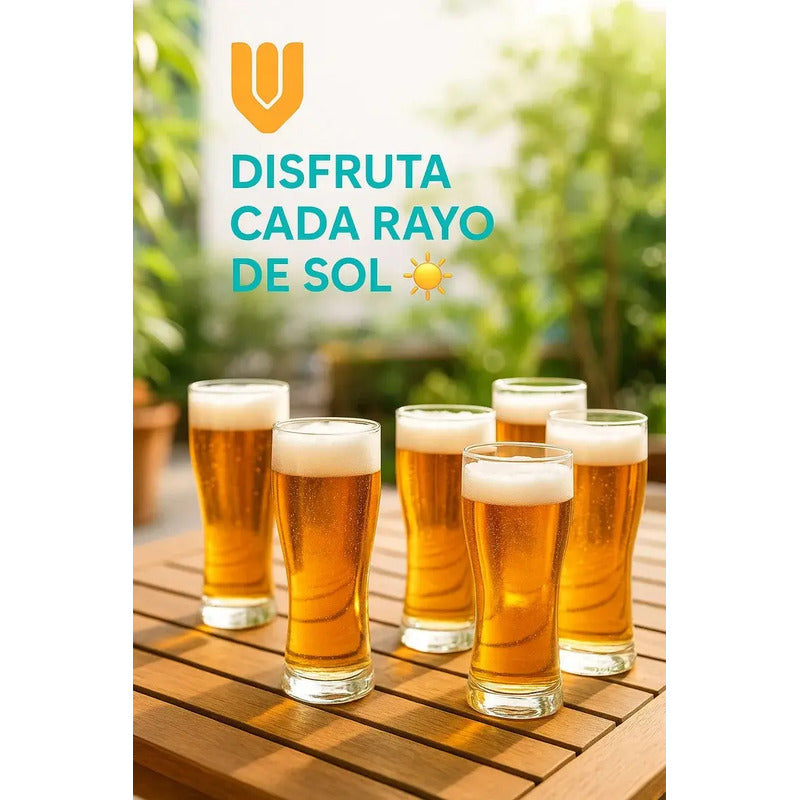 18 Vaso Acrilico Cervecero Reutilizable 440 Ml Transparente Vaso Transparente