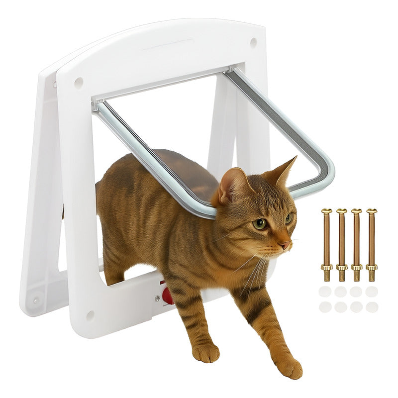 X2 Puerta Para Mascotas Puerta Gatera Puerta Abatible Perro