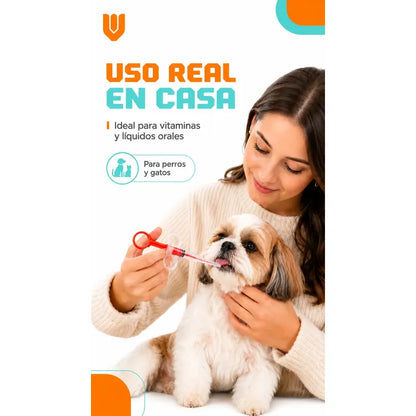 Jeringa Dosificador De Medicamento Mascotas Jeringa Mascotas Al Azar