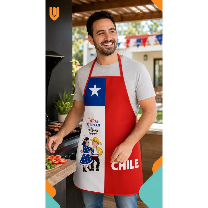 Delantal Para Cocina Fechas Patrias Delantal Festivo Chile