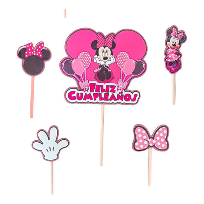 Topper Cumpleaños Torta Cotillon Cup Cake Fiestas Decoracion