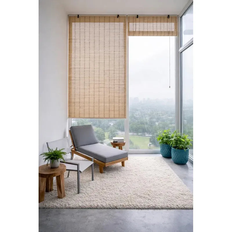 2 Persiana Bambu Enrollable Roller Ventana Living 120x180cm Marrón Bambu Natural Decorativo Roller Enrollable Madera Rayas Control Luz Estilo Nordico Ventanas Hogar Oficina