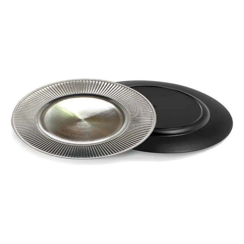 4 Plato Base Navideños Vajilla Navidad Juego De Platos 33cm