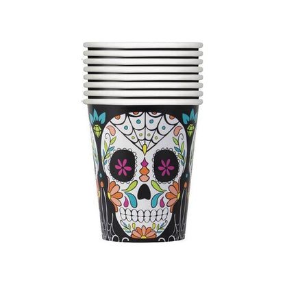 10 Vasos Desechables Halloween Vasos Calavera Halloween
