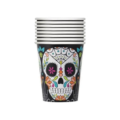 10 Vasos Desechables Halloween Vasos Calavera Halloween