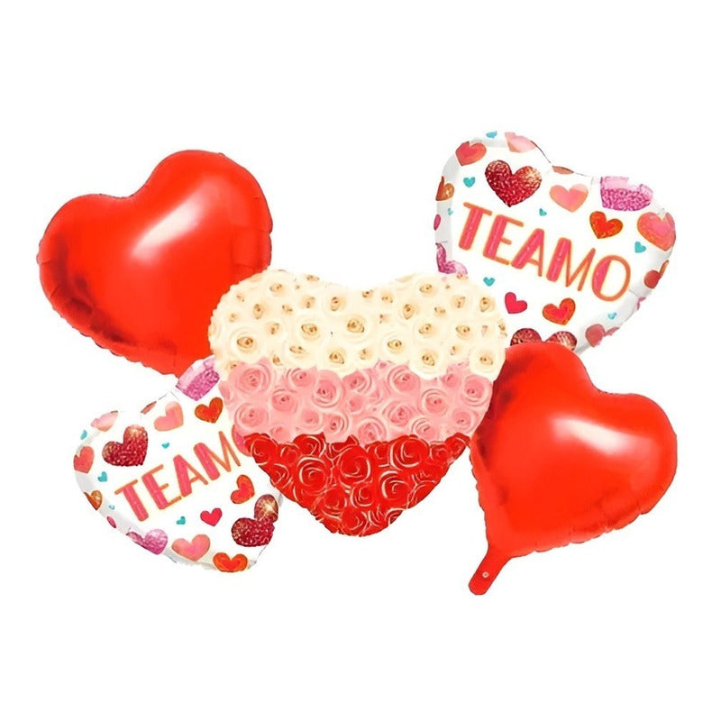 X5 Decoracion San Valentin Globos Corazon Globos Corazones