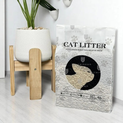 Arenero Para Gato + Tapete Alfombra Gato + Arena Tofu 2.5 Kg