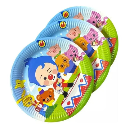 Set Cumpleaños Vasos Servilleta Plato Bolsa Piñata Payaso Payasito