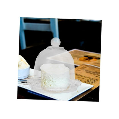 Porta Queso Pocillo De Vidrio Porta Queso Frascos Con Tapa Transparente