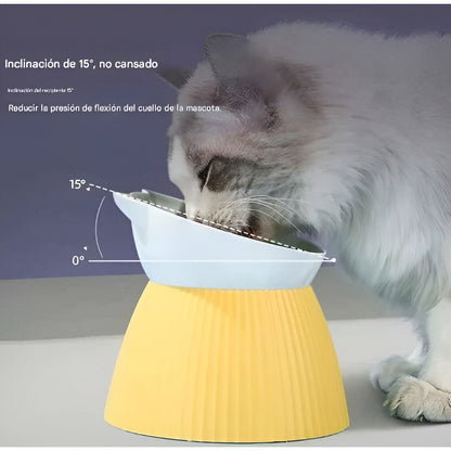 Plato Comida Perro Plato Alto Inclinable Plato Mascota