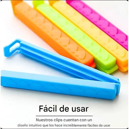 X5 Clips Bolsas Sellado Facil Pinzas Sellado Bolsa Alimentos Multicolor