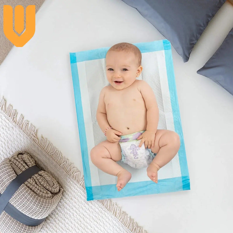 90 Sabanillas Protector Cama Bebe Pañales Protector 45x60 Cm Blanco