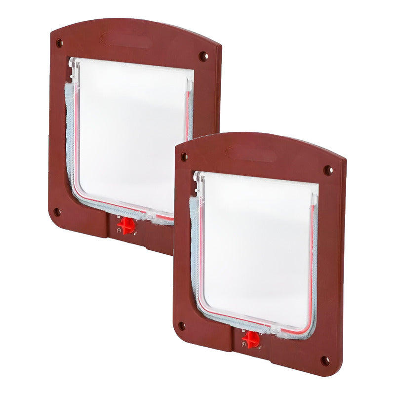 X2 Puerta Para Mascotas Puerta Gatera Puerta Abatible Perro