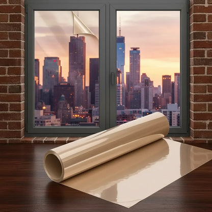 Vinilo Decorativo Espejada 2m 45cm Control Solar Aislante Plateado Reflectivo Efecto Espejo Tono Metalico Elegante Moderno Privacidad Visual Control Luz Apariencia Sofisticada Ventanas Hogar