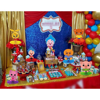 40 Bolsas Para Piñata Payasito  Bolsas Para Dulces Piñata Celeste 176