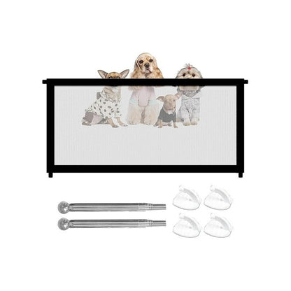 Pack X2 Puerta De Seguridad Plegable Magica Malla Mascotas