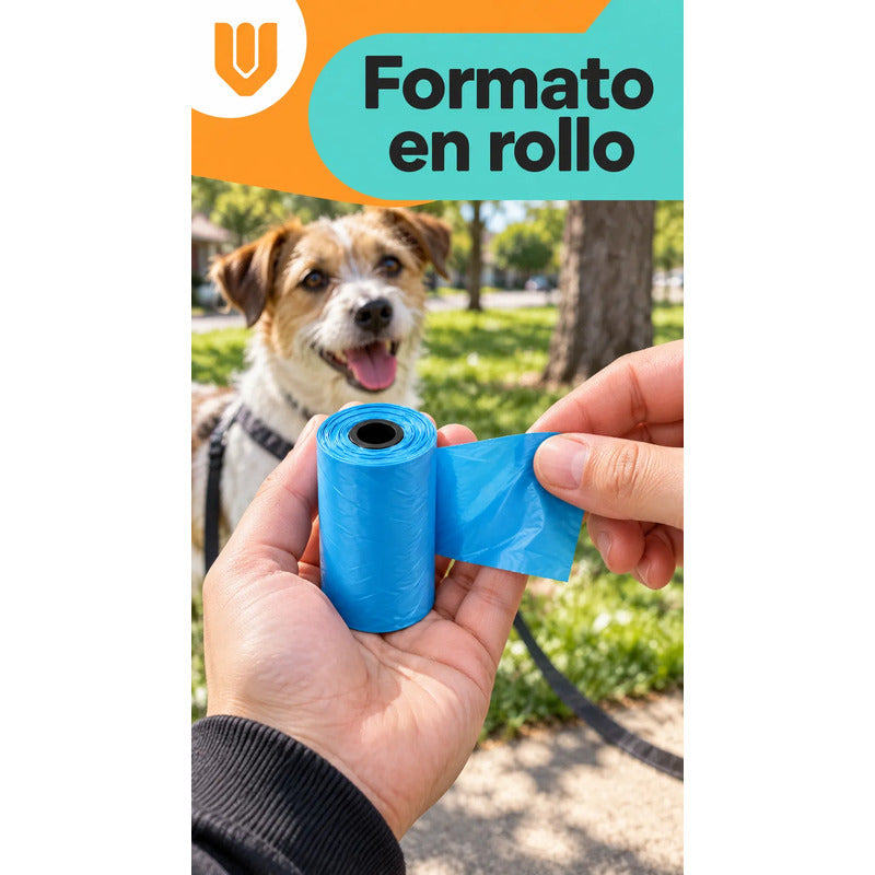 Pack 10 Bolsas Excremento Perro Paseo Responsable Higiene Ur Multicores